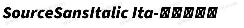 SourceSansItalic Ita字体转换
